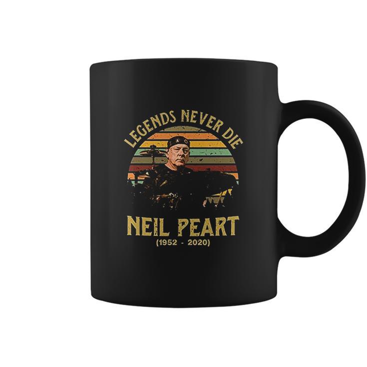 Vintage Neil Peart Legend Never Die Coffee Mug