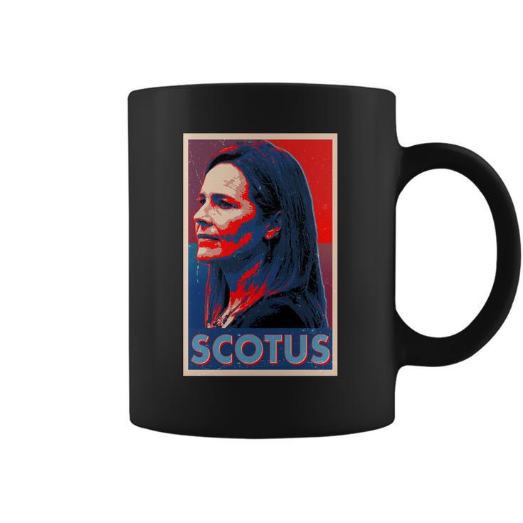 Vintage Scotus Amy Coney Barrett Poster Coffee Mug