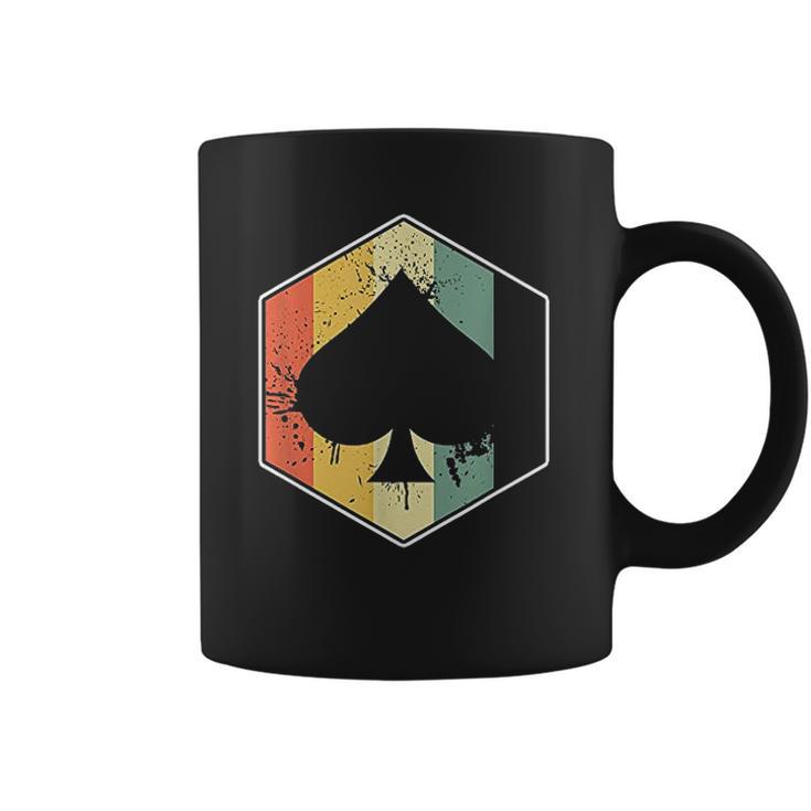 Vintage Spade Retro Poker Card Symbol Casino Coffee Mug