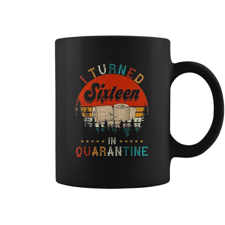 Vintage I Turned Sixteen 16Th Birthday Celebration In Social Distancing Coffee Mug