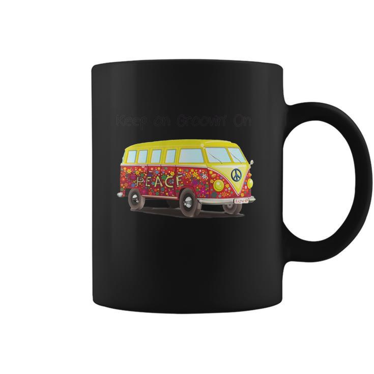 Volkswagen Peace Bus Keep On Groovin On Coffee Mug