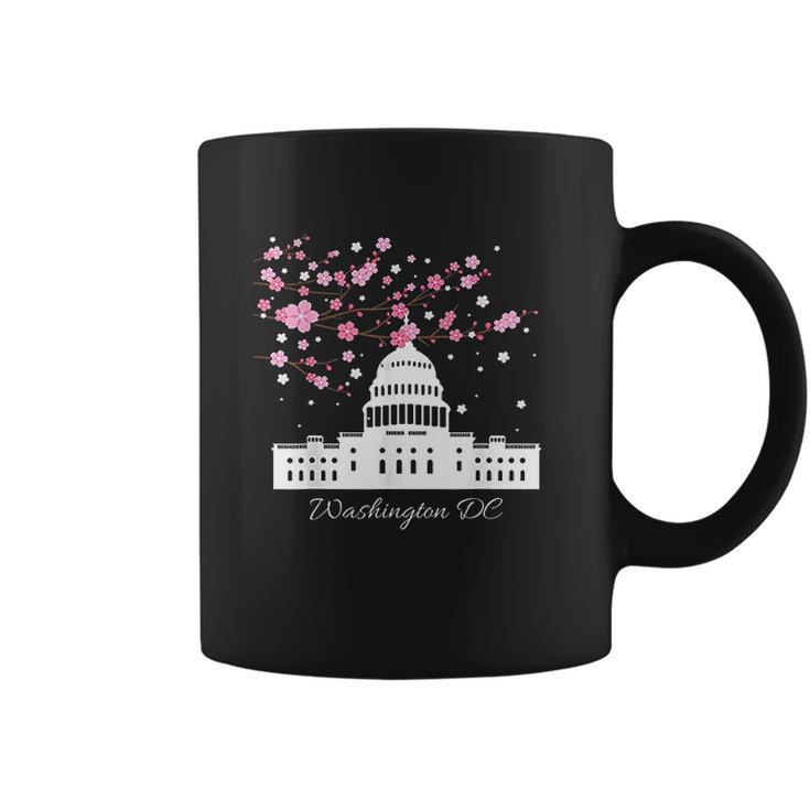 Washington Dc Capitol Building Cherry Blossoms Coffee Mug