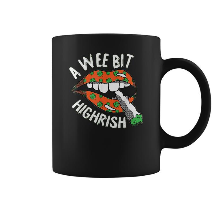 A Wee Bit Irish St Patricks Day Funny Thc Stoner Gifts Coffee Mug