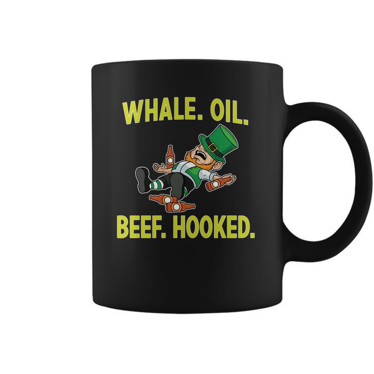 Whale Oil Beef Hooked Funny St Patricks Day Coffee Mug