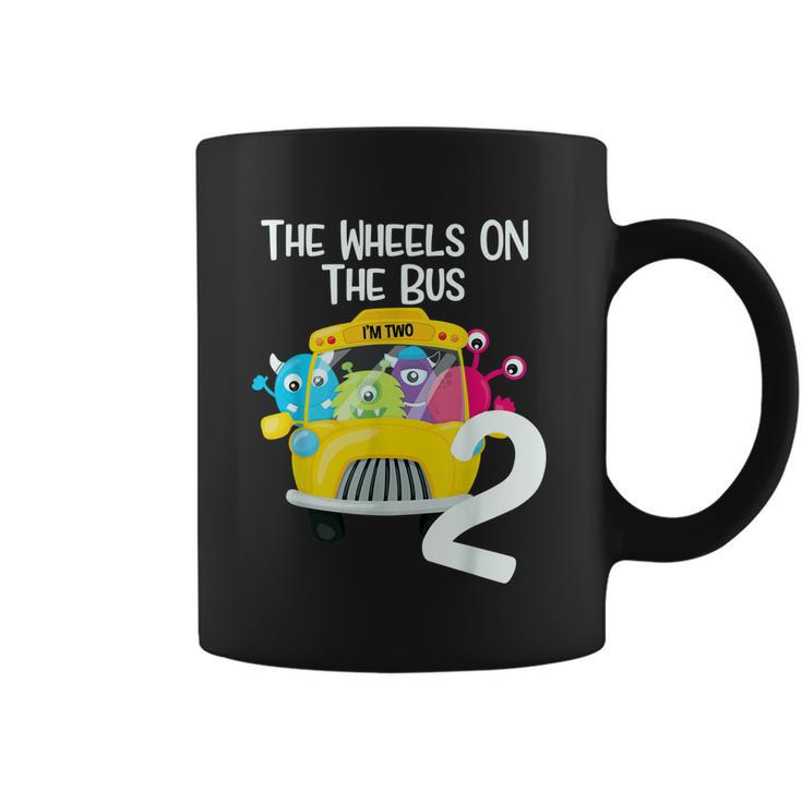 The Wheels On The Bus 2Nd Birthday Party 2 Year Old Toddler Coffee Mug