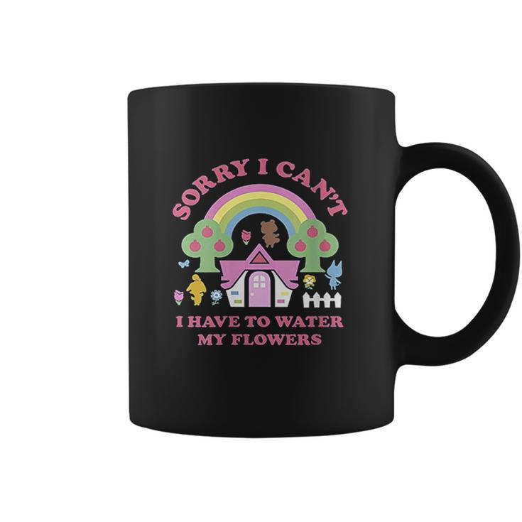 Womens Animal Crossing Sorry I Cant I Have To Water My Flowers Coffee Mug