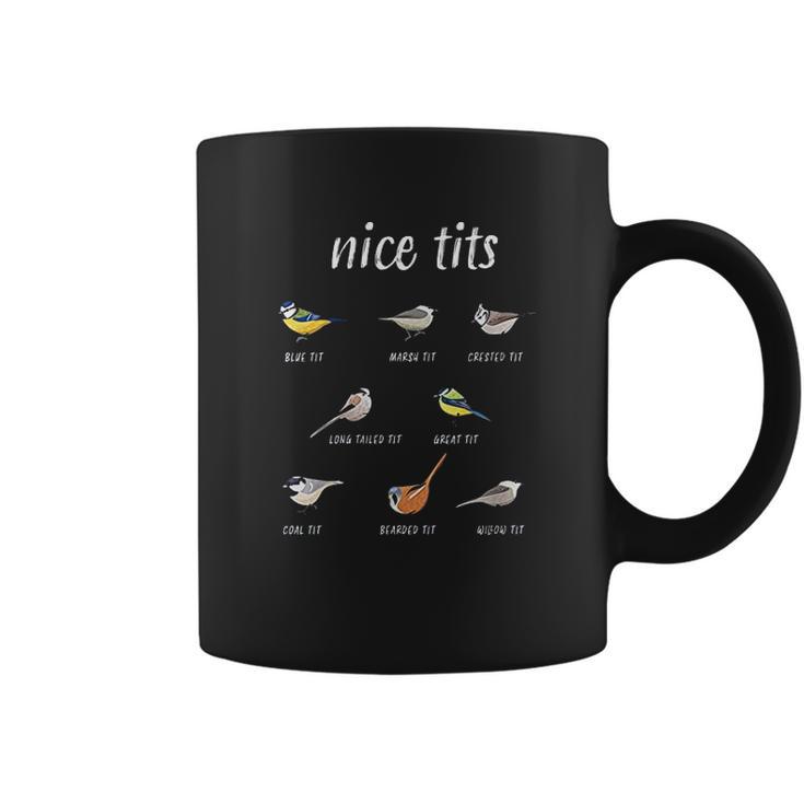 Womens Nice Tits Funny Bird Watching Christmas Gift Birder Men Dad Coffee Mug