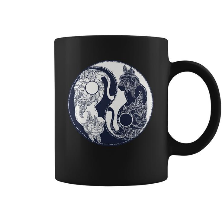 Yin Yang Cat Logo Coffee Mug