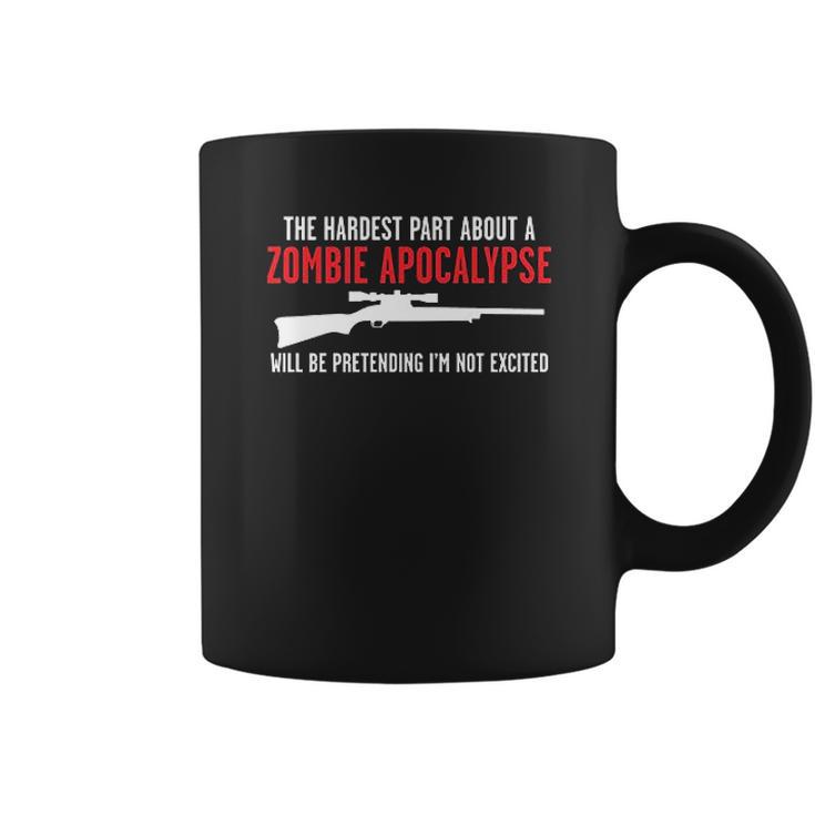 Zombie Apocalypse Hunting Humor Graphic Novelty Sarcastic Funny Coffee Mug