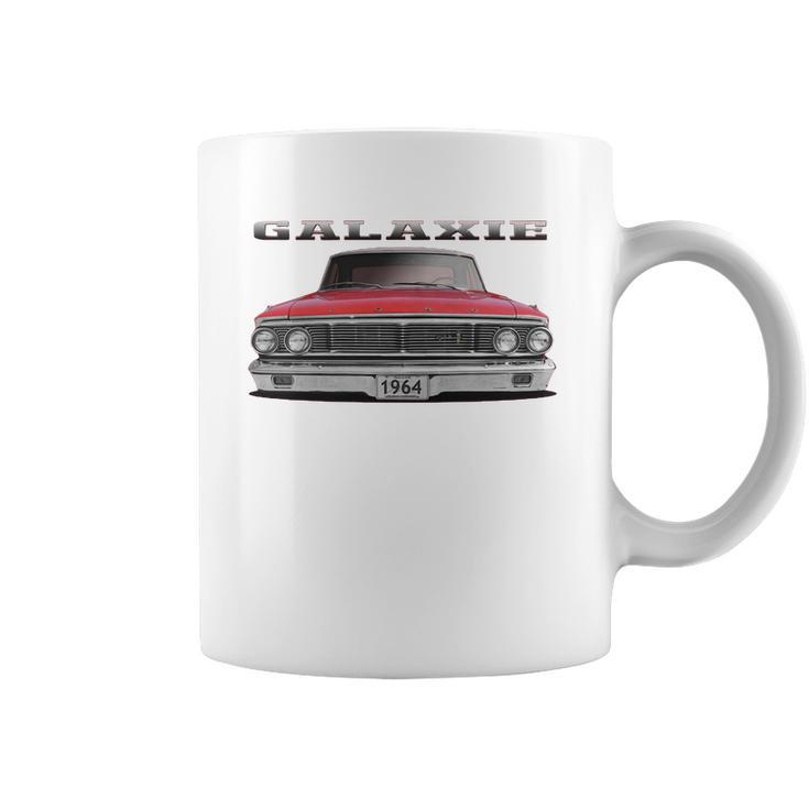 1964 Ford Galaxie Red Two Sided Coffee Mug