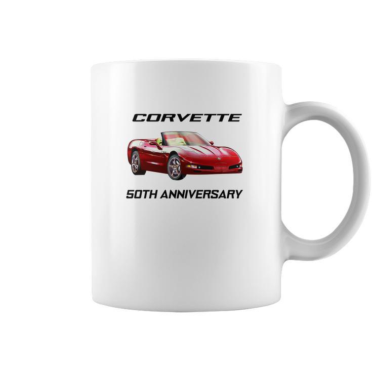 2003 Corvette 50Th Anniversary Convertible Gray T Shirt Coffee Mug