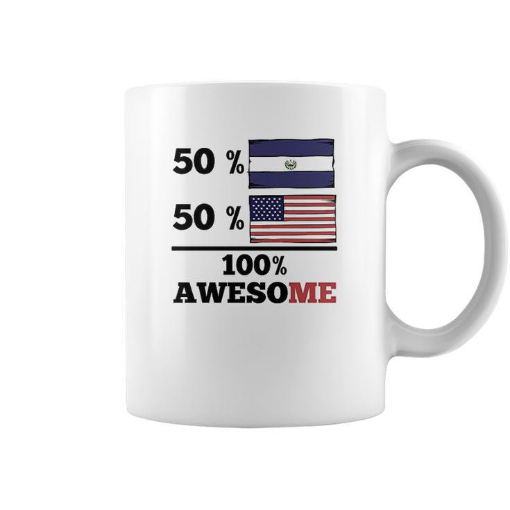 50 Percent El Salvadorian 50 Percent American Coffee Mug