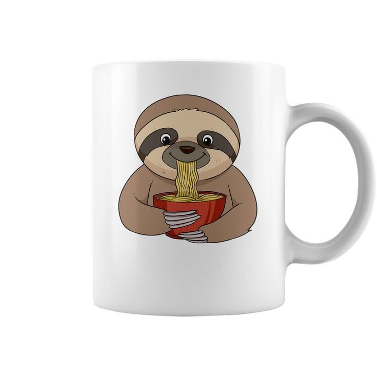 Anime Sloth Ramen Noodles Women Anime Coffee Mug