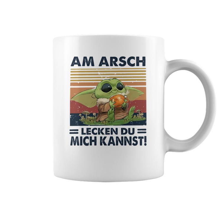 Baby Yoda Am Arsch Lecken Du Mich Kannst Vintage Shirt Mf Coffee Mug