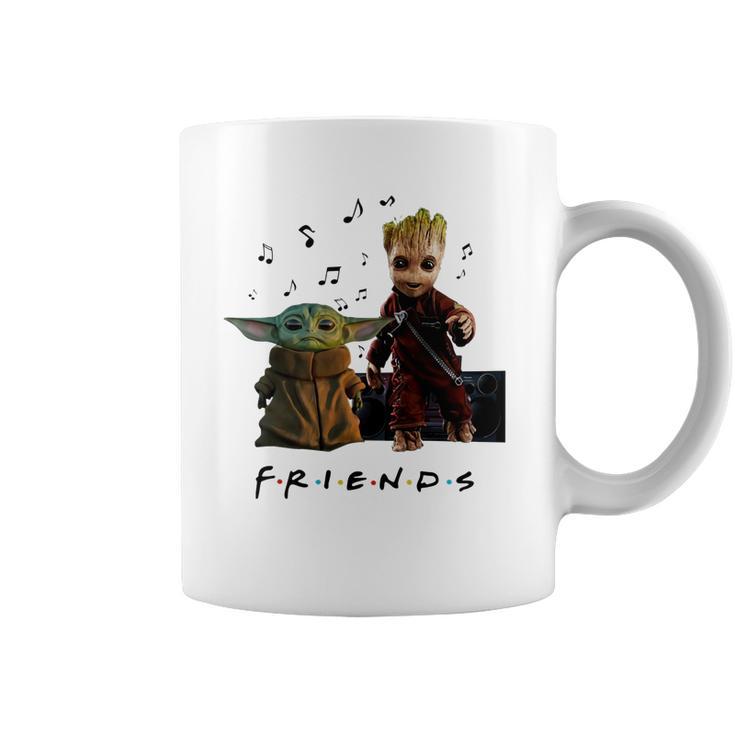 Baby Yoda And Baby Groot Friends Coffee Mug