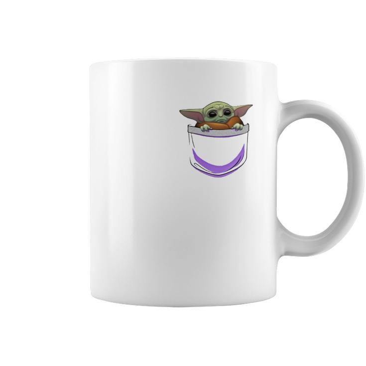 Baby Yoda In Pocket Shirt Coffee Mug