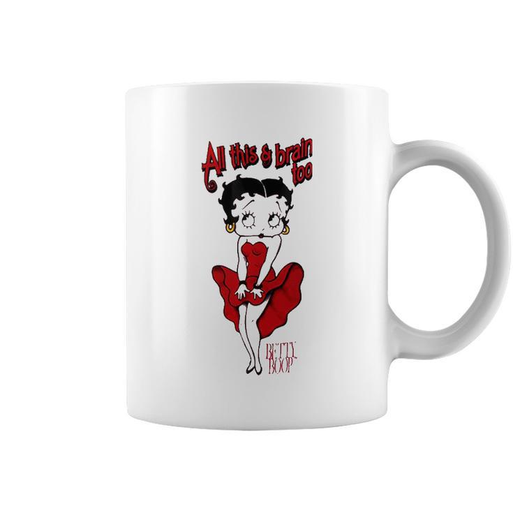 Betty Boop Brains Insulated Coffee Mug