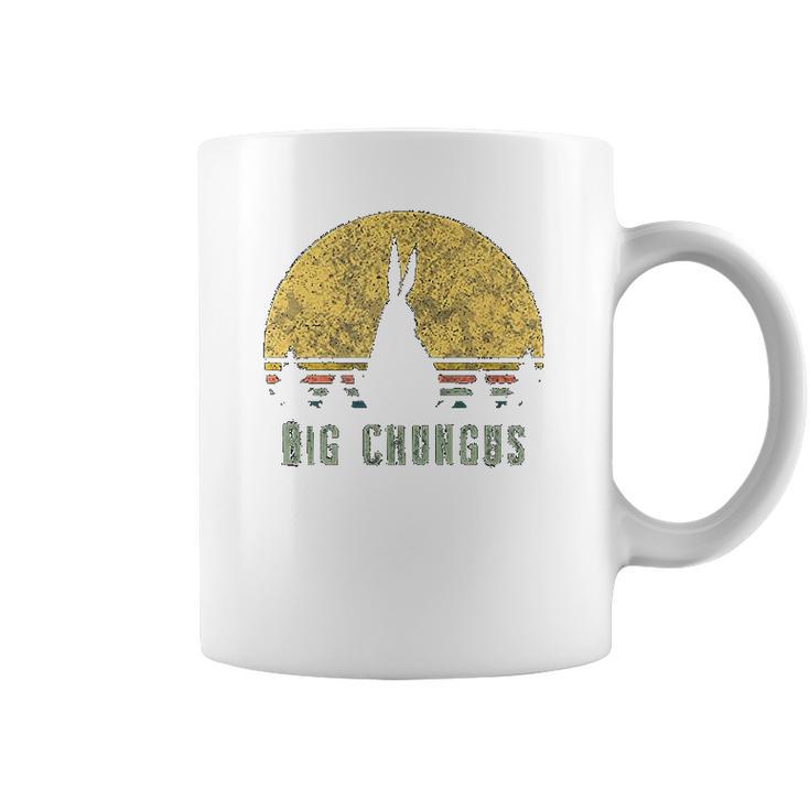 Big Chungus Retro Vintage Sunset Meme Coffee Mug