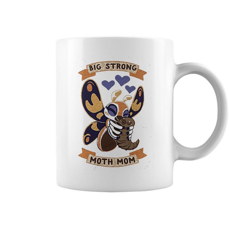 Big Strong Moth Mom Mothra Athletic Gray Coffee Mug