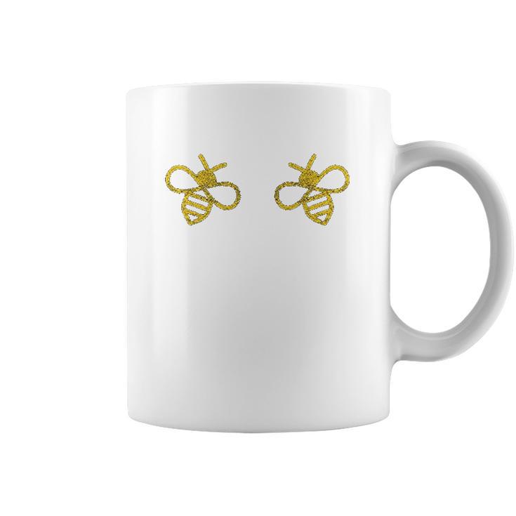 Boo Bees Funny Bug Breasts Innuendo Boobies Graphic Coffee Mug