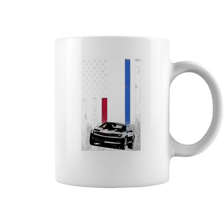 Camaro Lover - American Flag T-Shirt Coffee Mug