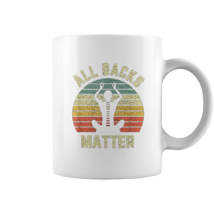 Chiropractor Funny Retro All Backs Matter Chiropractic Coffee Mug