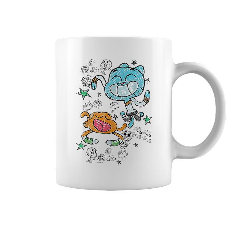 Cn The Amazing World Of Gumball And Darwin Sketches Coffee Mug