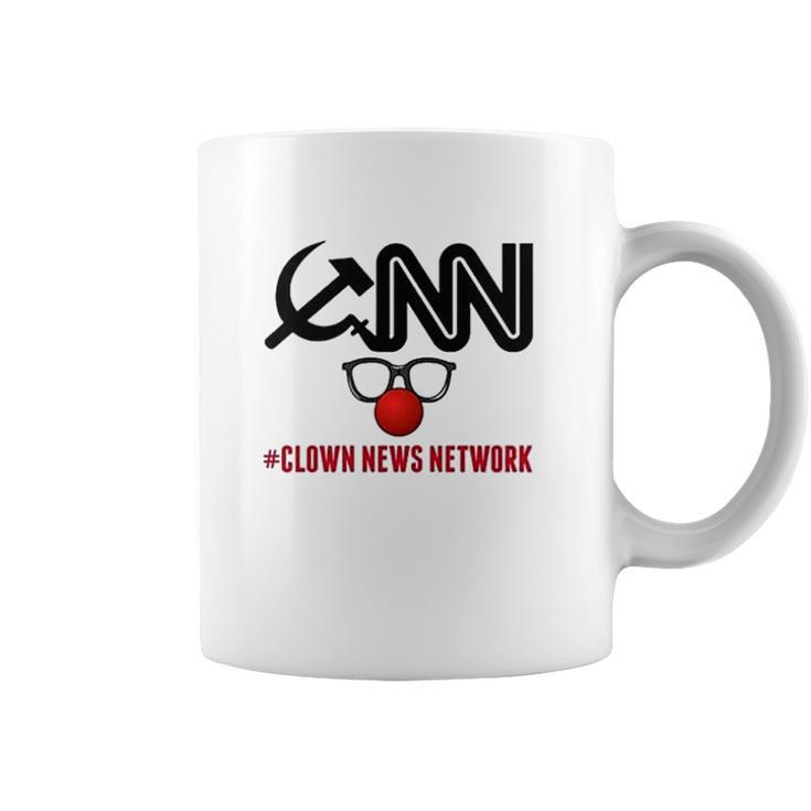 Cnn Clown News Network Funny Political Cool Fake News A Great Novelty Coffee Mug