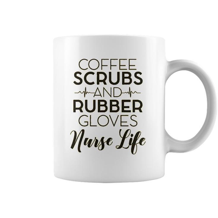 Coffee And Rubber Gloves Nurse Coffee Mug