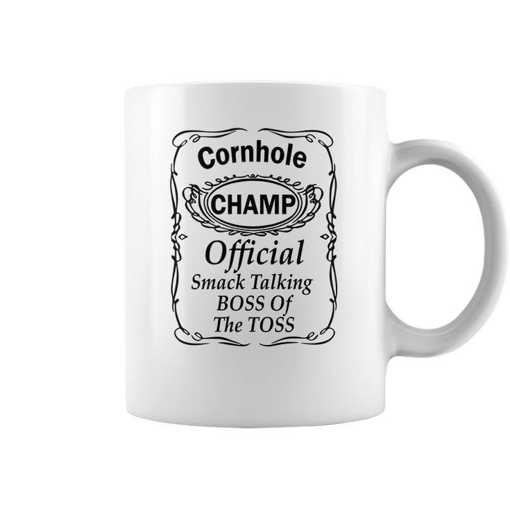 Cornhole Champ Boss Of The Toss Funny Pr Coffee Mug