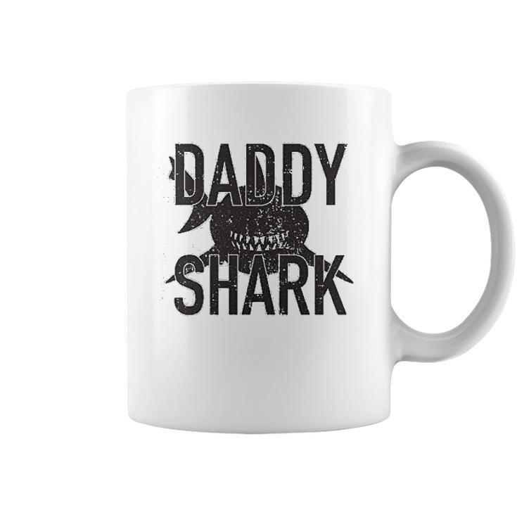 Daddy Shark Black Graphic Best Christmas Gifts For Dad Coffee Mug