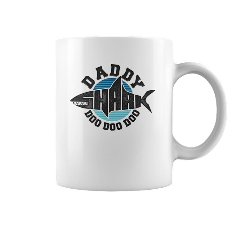 Daddy Shark Graphic Dad Birthday Gifts Coffee Mug