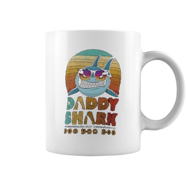 Daddy Shark Funny Fathers Day Best Christmas Gifts For Dad Coffee Mug