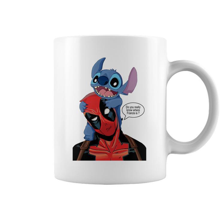 Deadpool Stitch T Shirt Coffee Mug