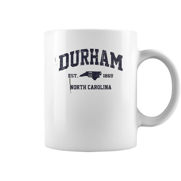 Durham North Carolina Nc Usa Vintage State Athletic Style Coffee Mug