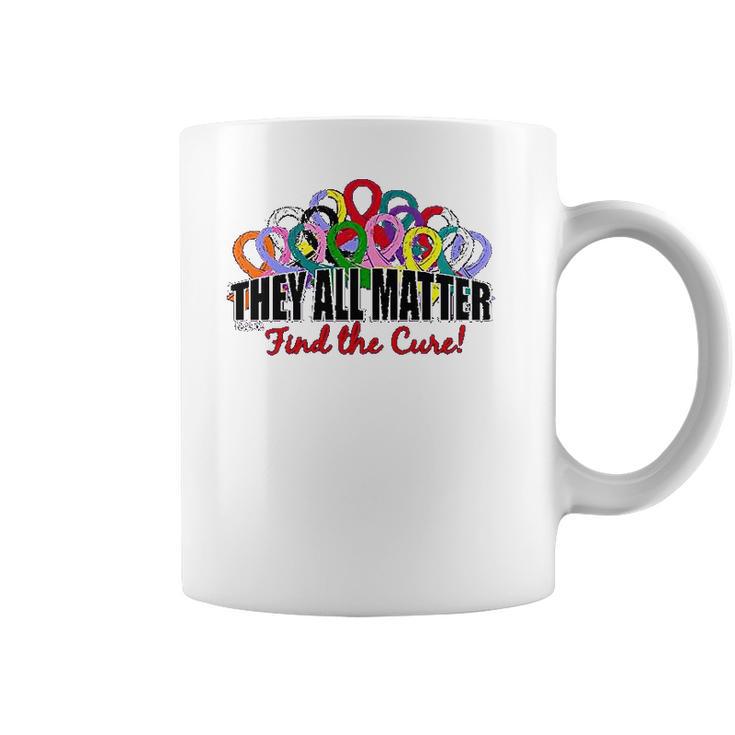 Fight Like A Girl They All Matter Find The Cure Coffee Mug