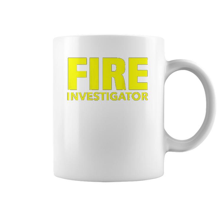 Fire Marshal Commissioner Firefighters Investigators Duty Coffee Mug