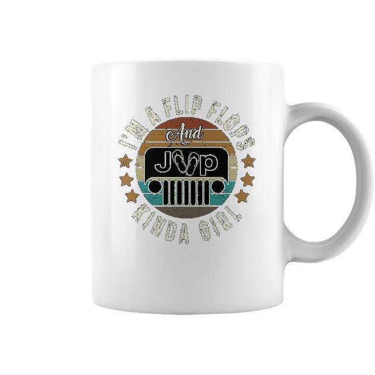 Im A Flip Flops Kinda Girl Vintage Coffee Mug