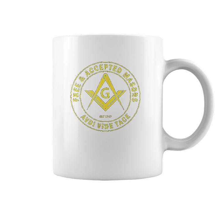 Free  Accepted Masons Coffee Mug