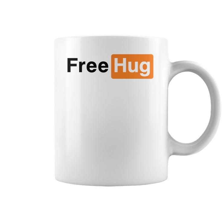 Free Hug Pornhub Logo Parody Coffee Mug