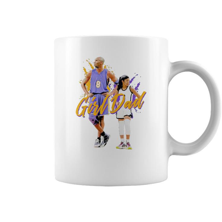 Girl Dad Kobe And Gigi Bryant Dad And Daughter Father S Day Coffee Mug