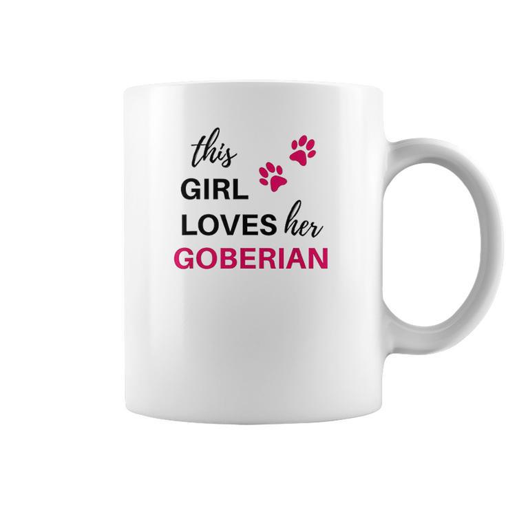 Goberian Gift This Girl Loves Her Goberian Coffee Mug