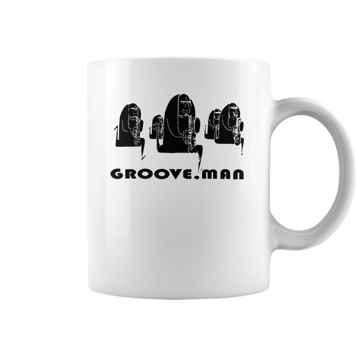 Groove Man-Jazz Musicians T-Shirts - Mens T-Shirt By American Apparel Coffee Mug