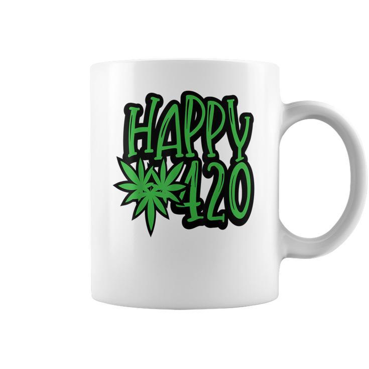 Happy 420 Day Funny 420 Weed Marijuana Coffee Mug