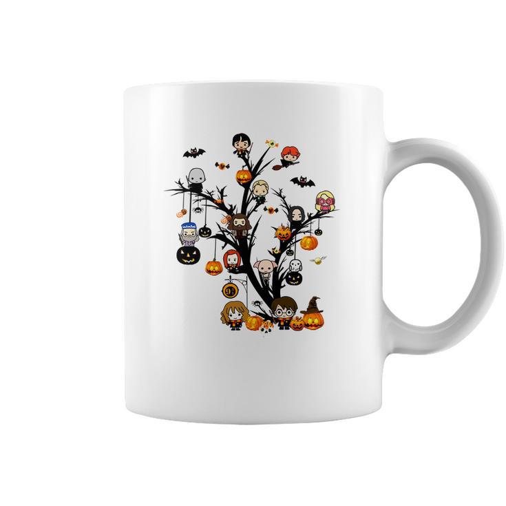 Harry Potter Chibi Pumpkin Halloween Tree Shirt Coffee Mug