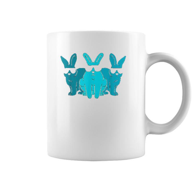 Hip Trio Bunnies Shades Funny Hipster Easter Coffee Mug