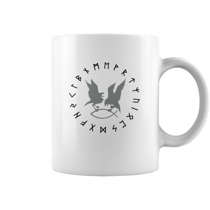 Hugin Munin Runen Cicle2f T Shirt Coffee Mug