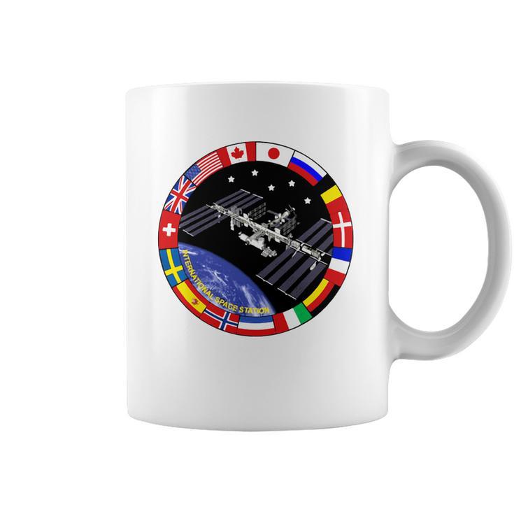 International Space Station T-Shirt Nasa Iss Flag Logo Coffee Mug