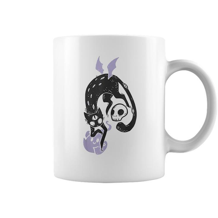 Kawaii Black Cat Pastel Goth Soft Grunge Clothing Coffee Mug