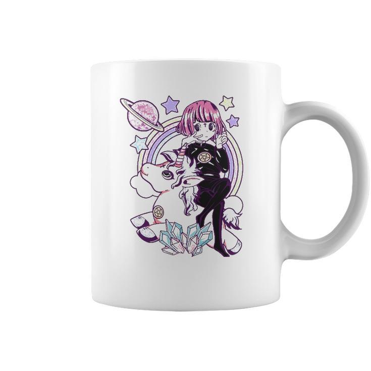 Kawaii Pastel Goth Unicorn Cute Gothic Girl Wicca For Kids Coffee Mug